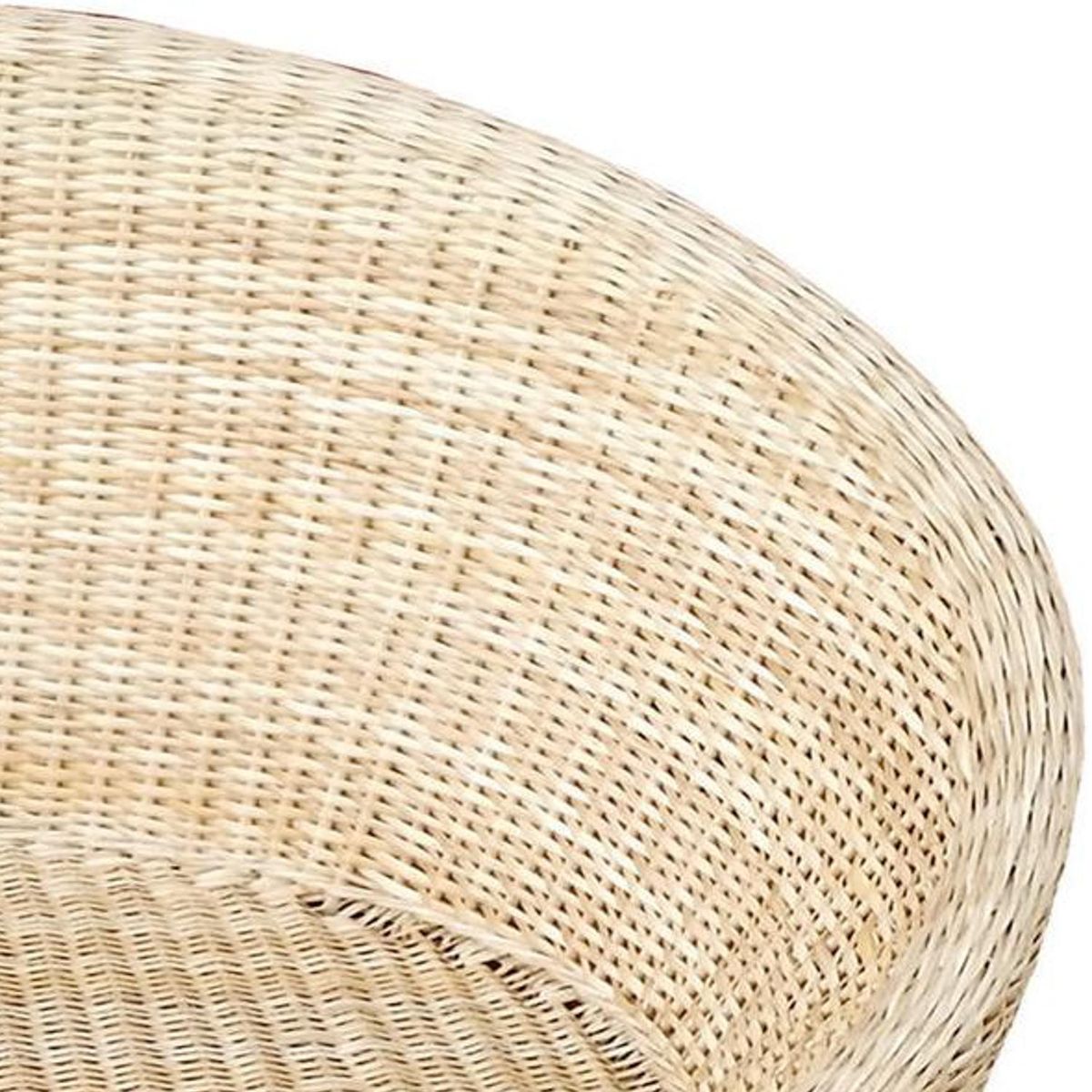 DECO MIMBRE - Sillón mao semi reposera blanco