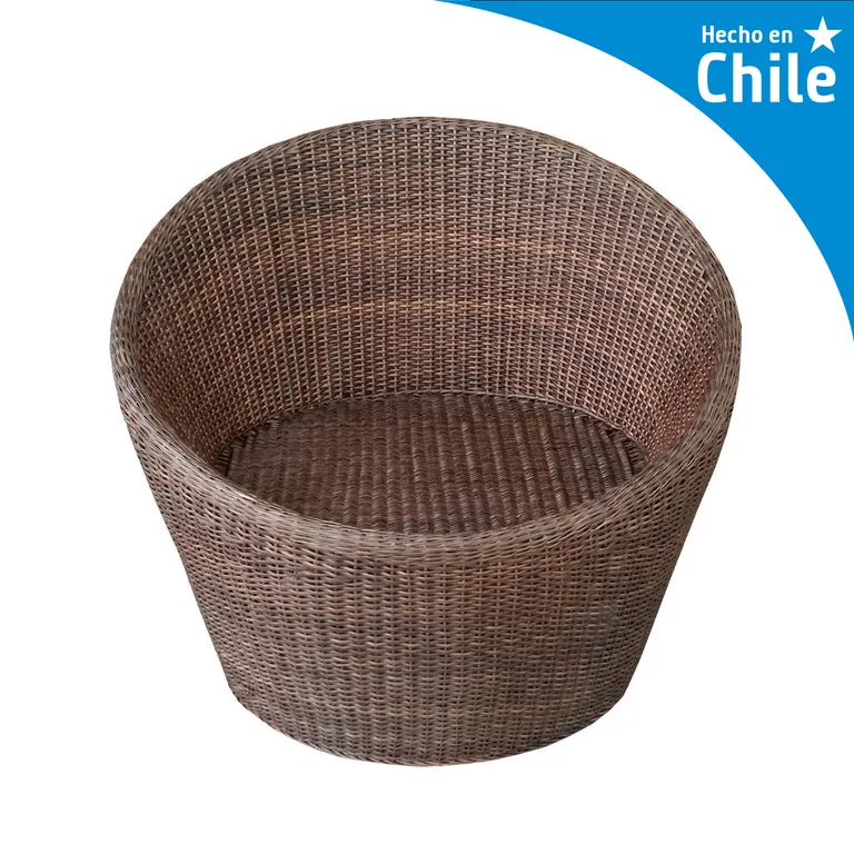 Sillón mao chocolate 80x80x70 cm