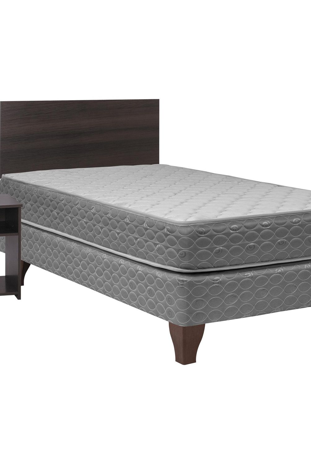 CELTA - Cama 1.5 Plazas Europea Apolo Gris Oscuro