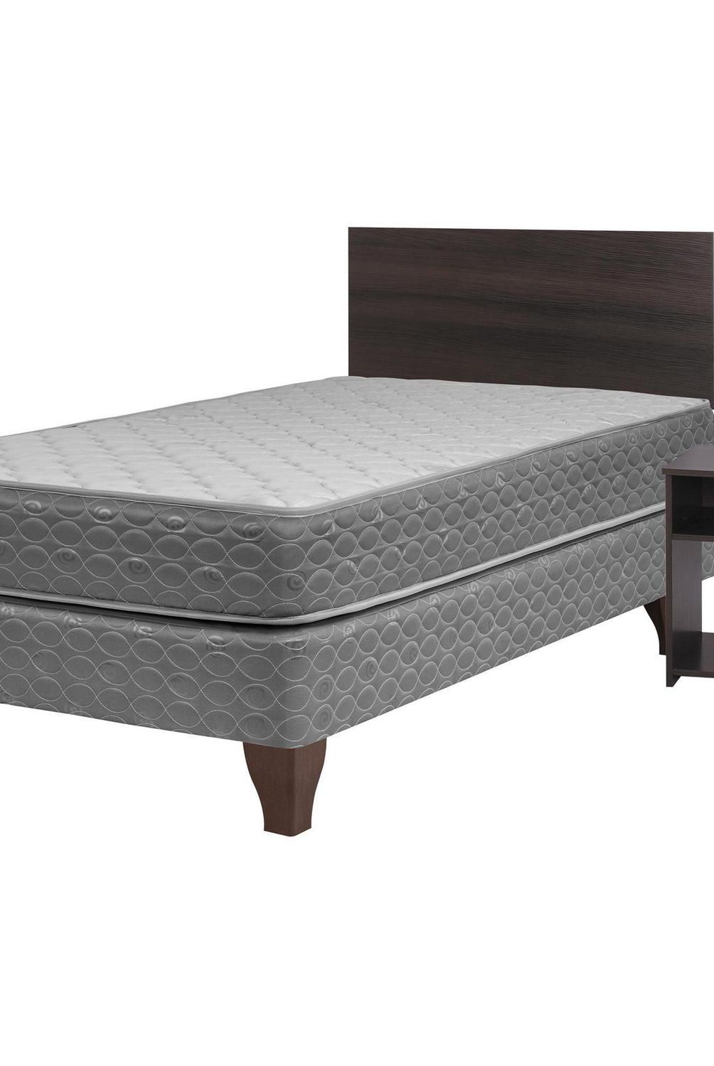 CELTA - Cama 1.5 Plazas Europea Apolo Gris Oscuro