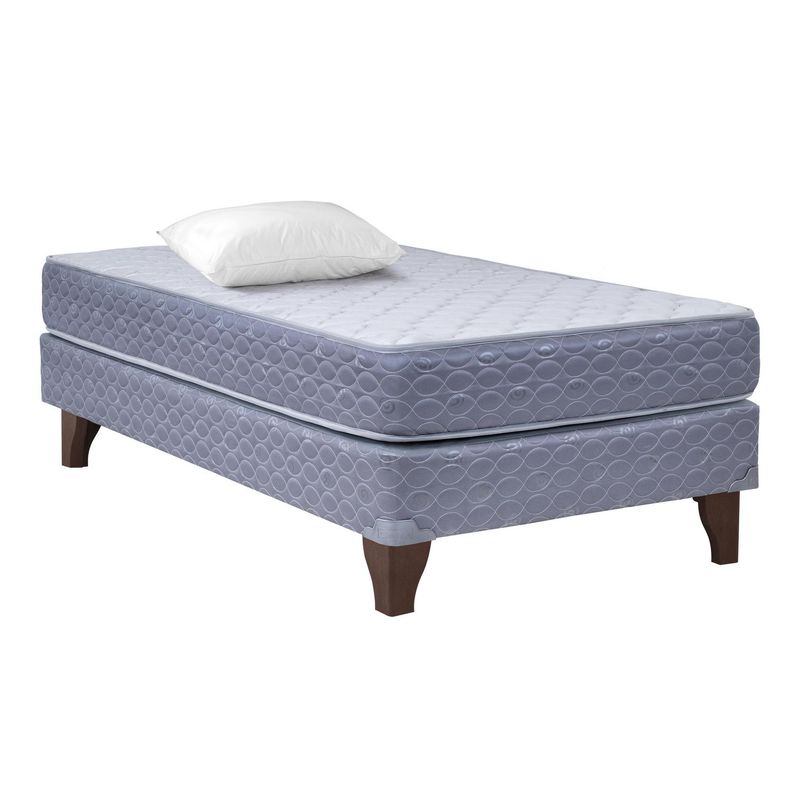 CELTA - Cama 1.5 Plazas Europea Apolo Gris Oscuro
