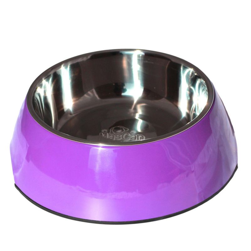 INNOVATE K - Plato melamina sólido redondo talla l morado