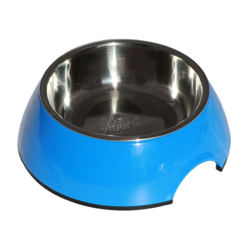 INNOVATE K - Plato melamina sólido redondo talla xl azul