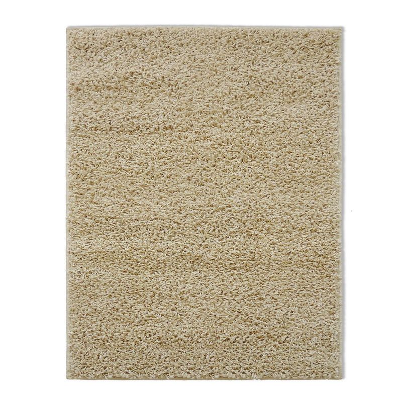 IDETEX - Alfombra Shaggy Lisa 66x110 cm Polipropileno Beige