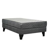 Cama 1.5 plazas Europea Apolo Gris Oscuro