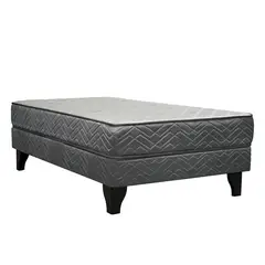 CELTA - Cama Europea 1.5 plazas Apolo Gris Oscuro
