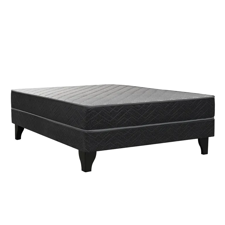 Cama Full Europea Apolo Gris