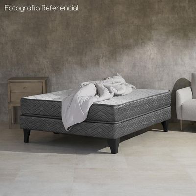 Imagen 2 del producto Cama Full Europea Apolo Gris Oscuro