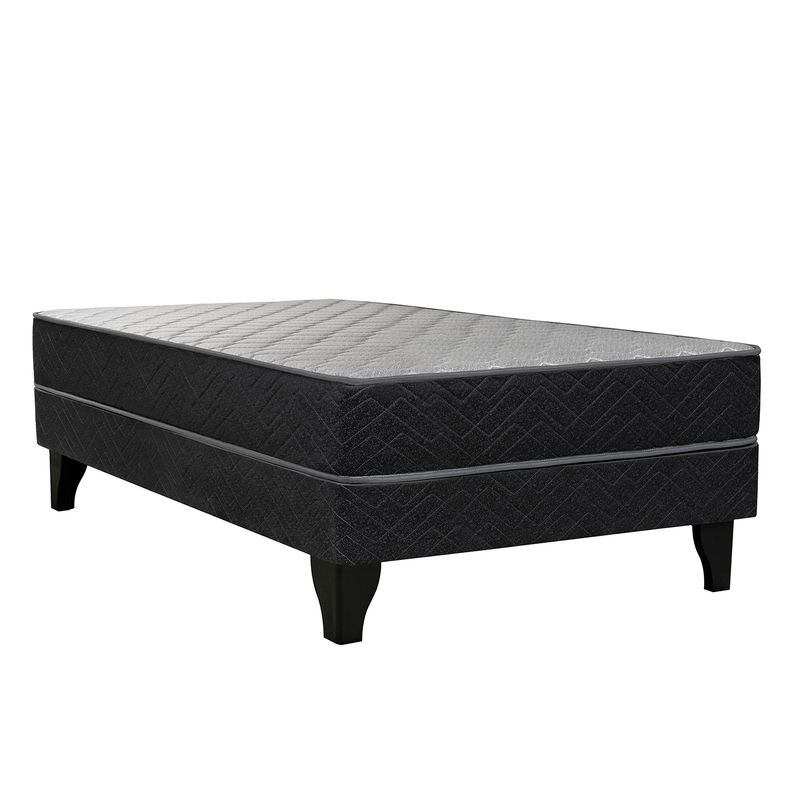 CELTA - Cama Europea 1 plaza Apolo  Gris Oscuro