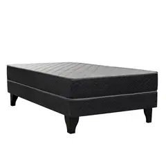 CELTA - Cama Europea Apolo 1 plaza Gris Oscuro