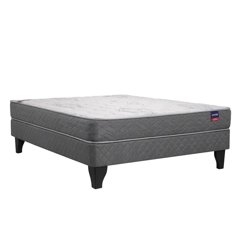 Cama 2 plazas Europea Danubio Gris