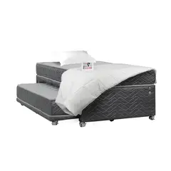 CELTA - Cama 1.5 plazas Infantil Apolo Gris Oscuro