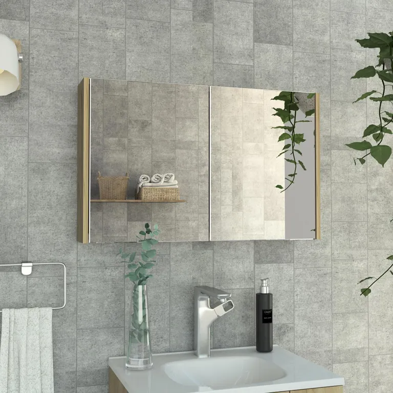 Botiquín Para Baño 80 Cm Puertas Duna