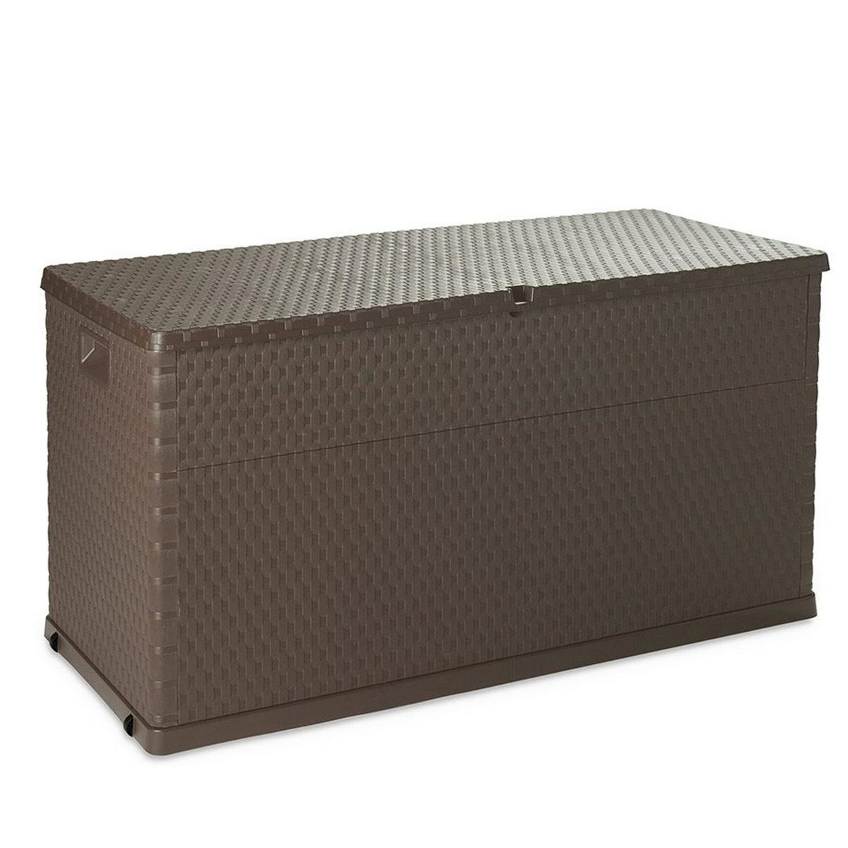IMPORTADORA USA - Baul jardín italiano resina café 420 lt 119x55,8x63,5 cm