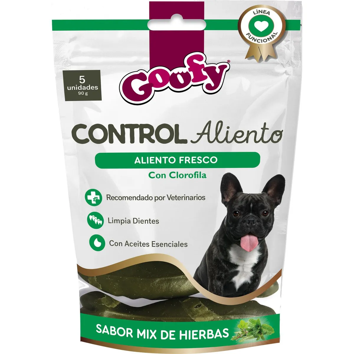 GOOFY - Snack Control Aliento para Perro Adulto Mix hierbas 0.09 kg