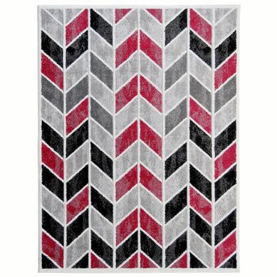Alfombra Carved Florida 150x200 cm Rojo