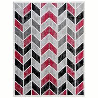 Alfombra Carved Florida 150x200 cm Polipropileno Rojo