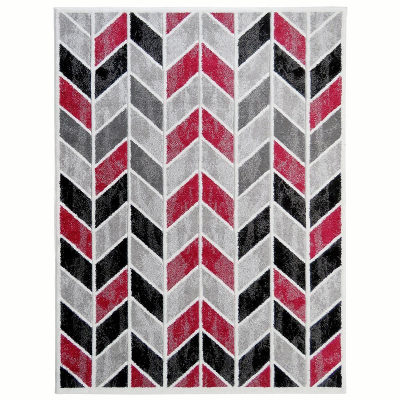 IDETEX - Alfombra Carved Florida 150x200 cm Rojo