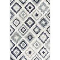 Alfombra Satchi Retro 200x285 cm Polipropileno Azul