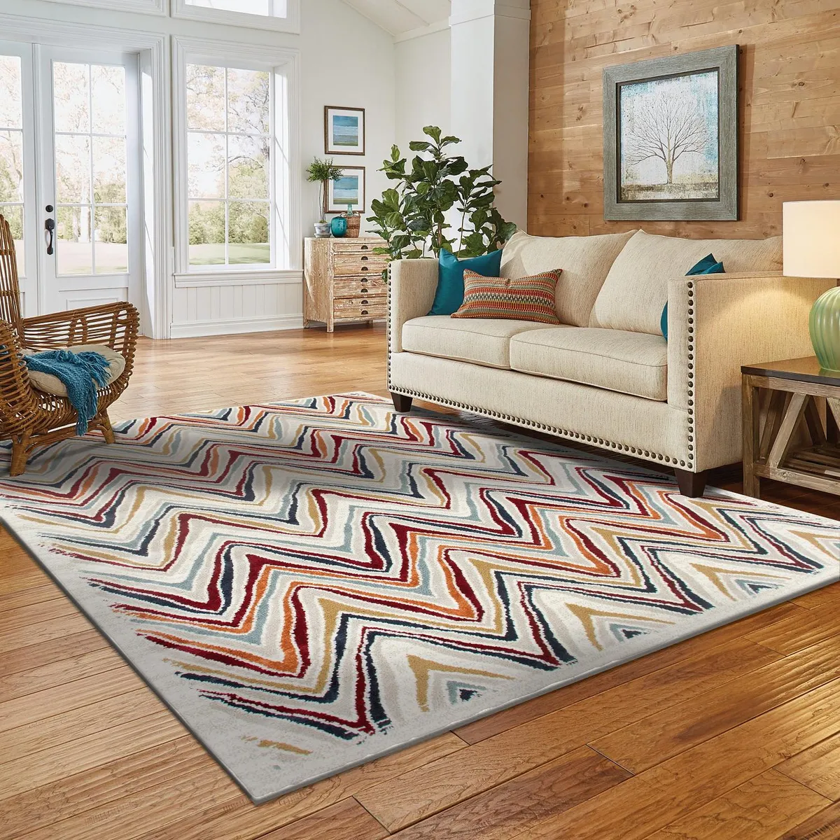 IDETEX - Alfombra Grande Heatset Satchi 200x285 cm Polipropileno Multicolor