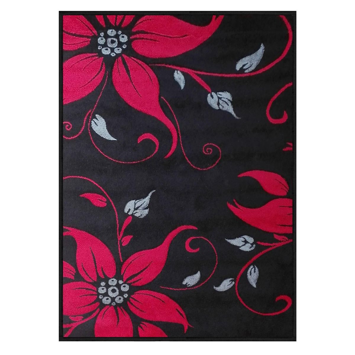 IDETEX - Alfombra Carved 150x200 cm Polipropileno Negro