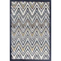 Alfombra Satchi 200x285 cm Polipropileno Azul