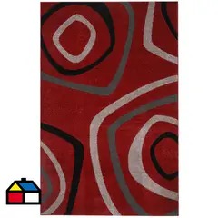 IDETEX - Alfombra Carved 150x200 cm Rojo