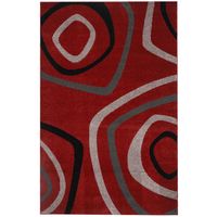 Alfombra Carved 150x200 cm Polipropileno Rojo