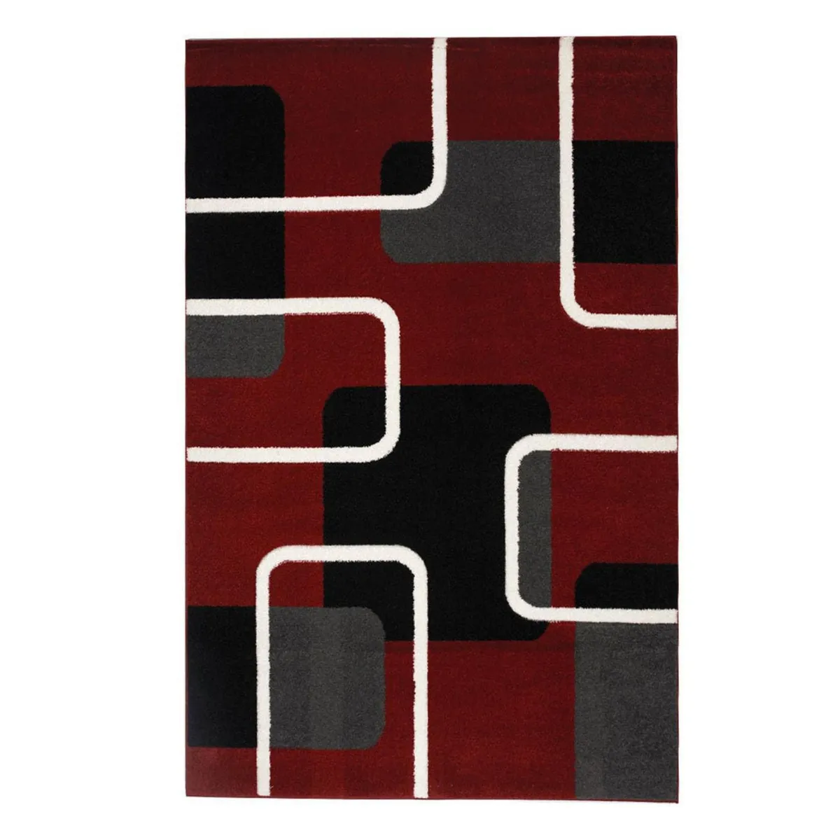 IDETEX - Alfombra Carved 150x200 cm Polipropileno Rojo