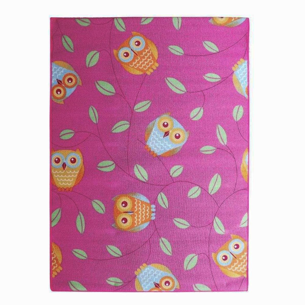 IDETEX - Alfombra Infantil 95x133 cm Polipropileno Fucsia