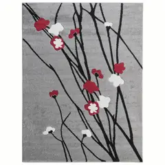 IDETEX - Alfombra Carved 150x200 cm Polipropileno Rojo