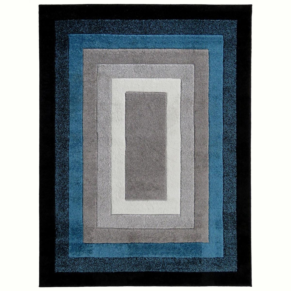 IDETEX - Alfombra Carved 150x200 cm Polipropileno Azul