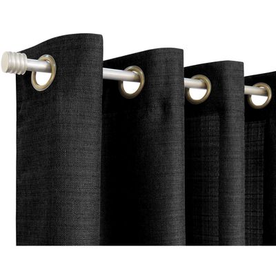 Imagen 2 del producto Set Cortinas Mónaco Tela 140x220 cm Negro