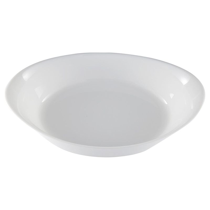 LUMINARC - Fuente ovalada 25x15 cm blanca vidrio opal