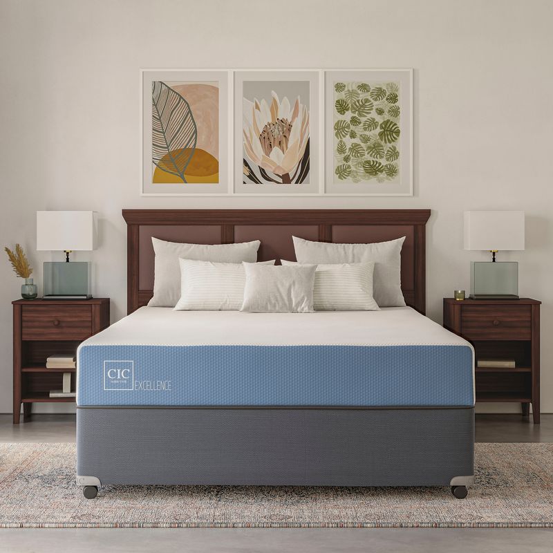CIC - Cama americana excellence 2 plazas + muebles olmo