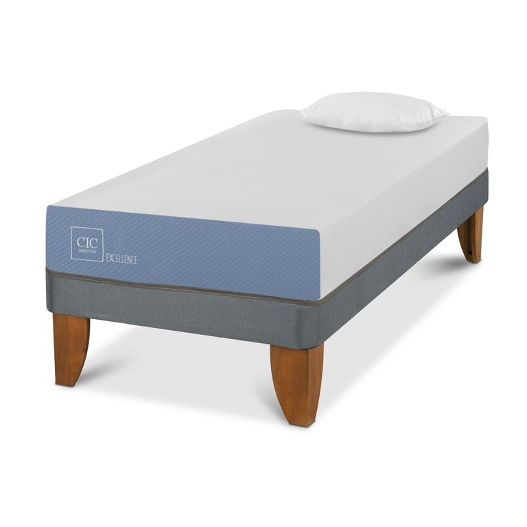 CIC Cama Europea Excellence 1 Plaza + Almohada