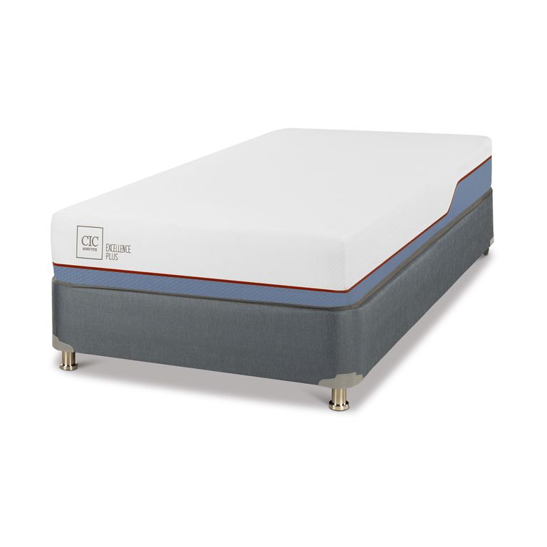 CIC Cama 1.5 plazas Americana Excellence Plus Gris