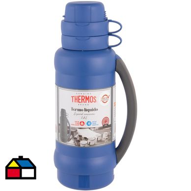 Termo liqudo plstico/vidrio azul 1,8 l.