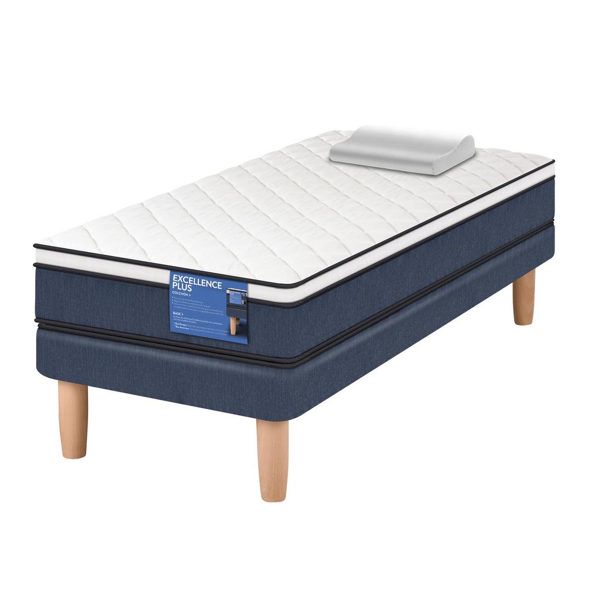 CIC - Cama Europea Excellence Plus 1 plaza + almohada