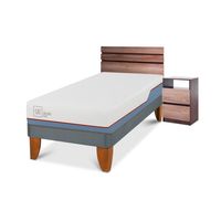 Cama Europea Excellence Plus 1 Plaza + Muebles
