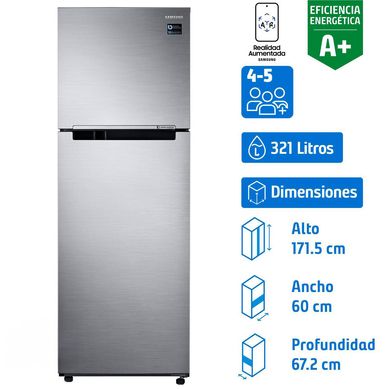 Refrigerador Top Freezer No Frost 321 Litros Elegant Inox RT32K500JS8/ZS