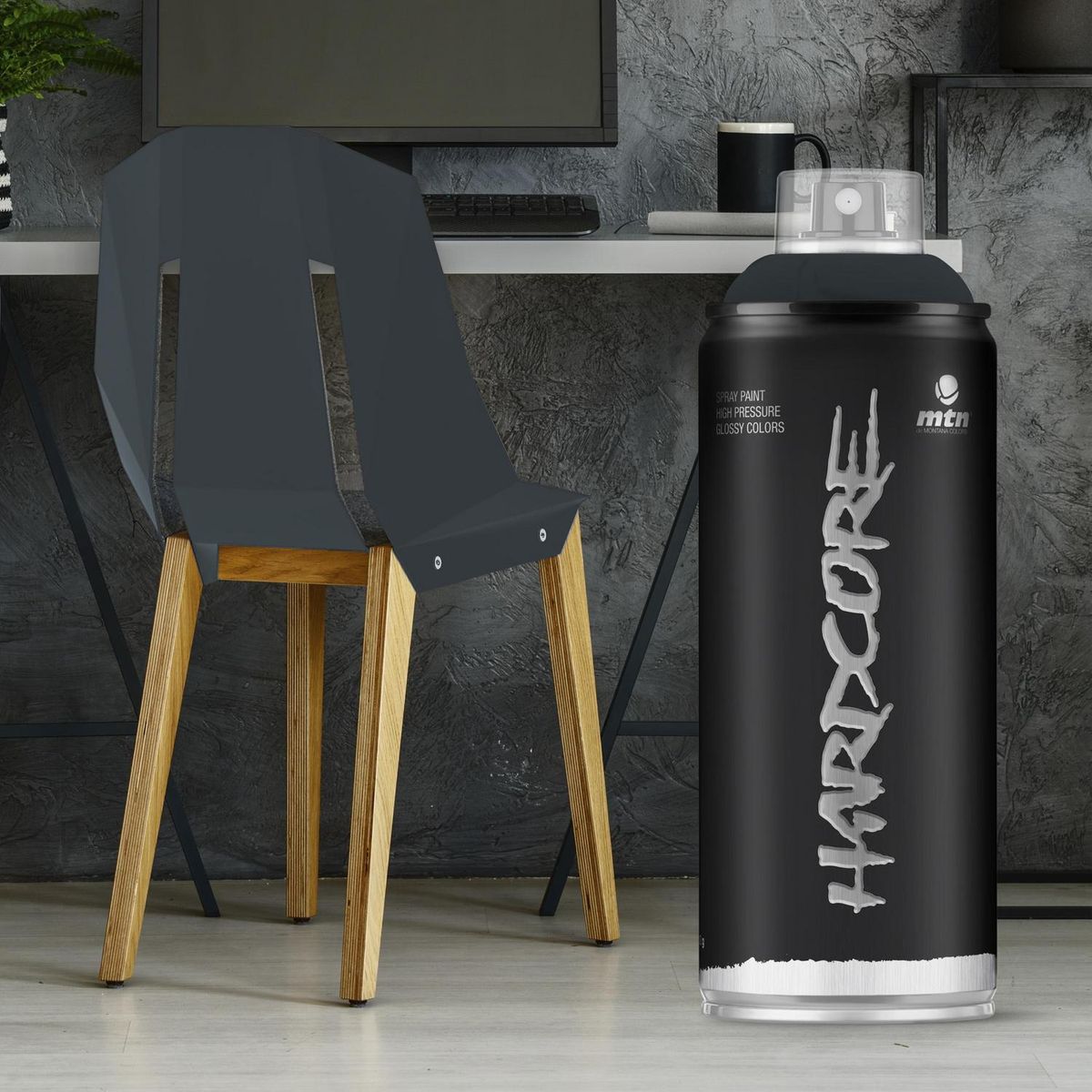 MONTANA COLORS - Pintura en Spray Brillante Gris Antracita 400 ml