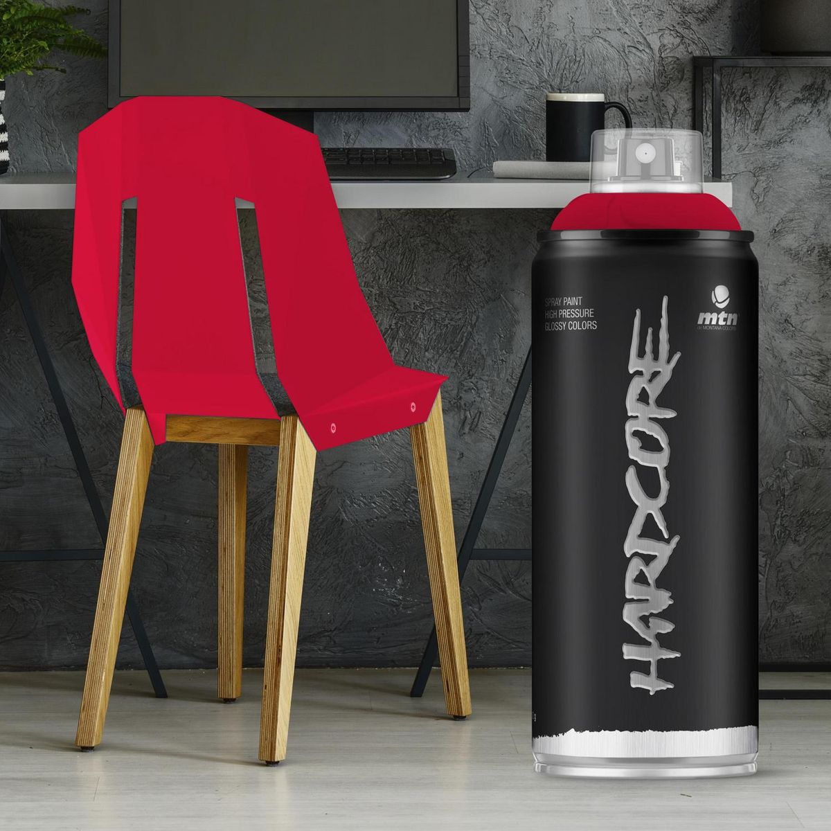 MONTANA COLORS - Pintura Spray 0.4 l Brillante Rojo