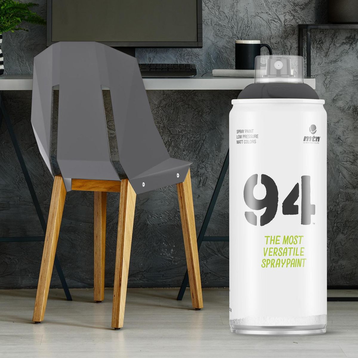 MONTANA COLORS - Pintura en Spray Mate Gris Lobo 400ml