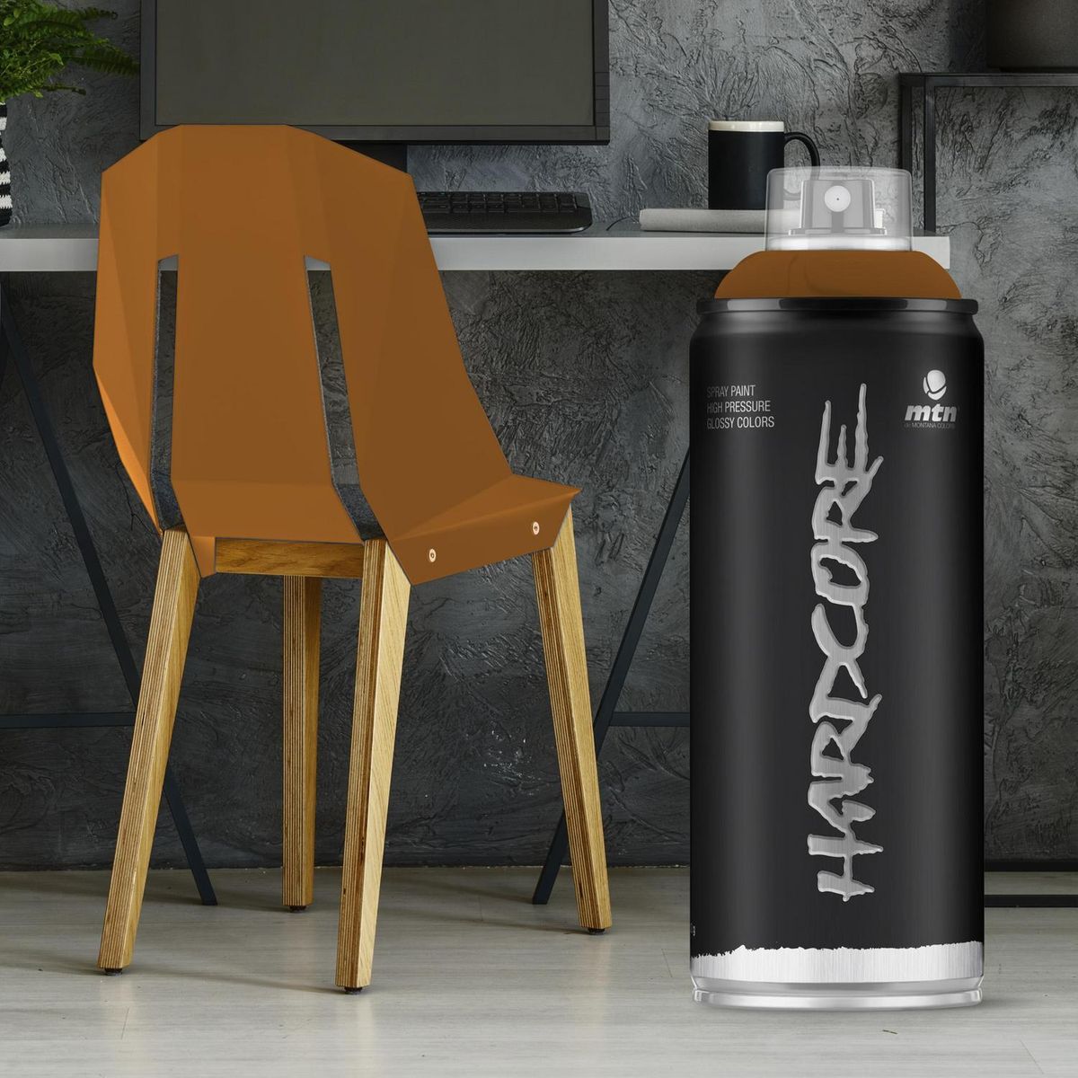 MONTANA COLORS - Pintura en Spray Brillante Marrón Tostado 400ml