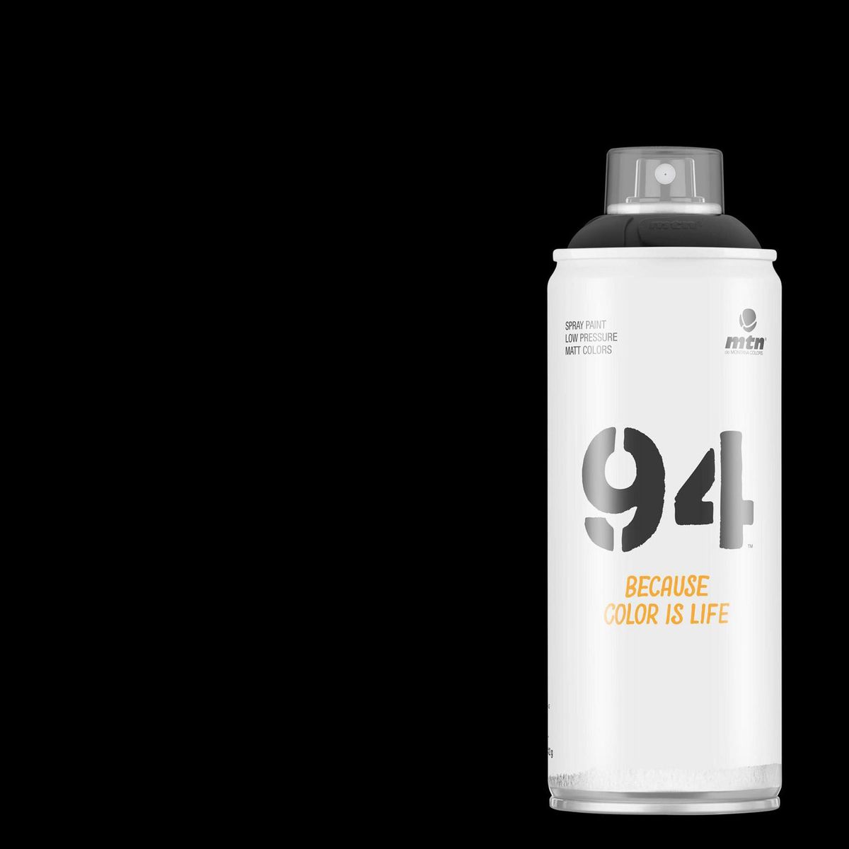 MONTANA COLORS - Pintura en Spray Mate Negro 400ml