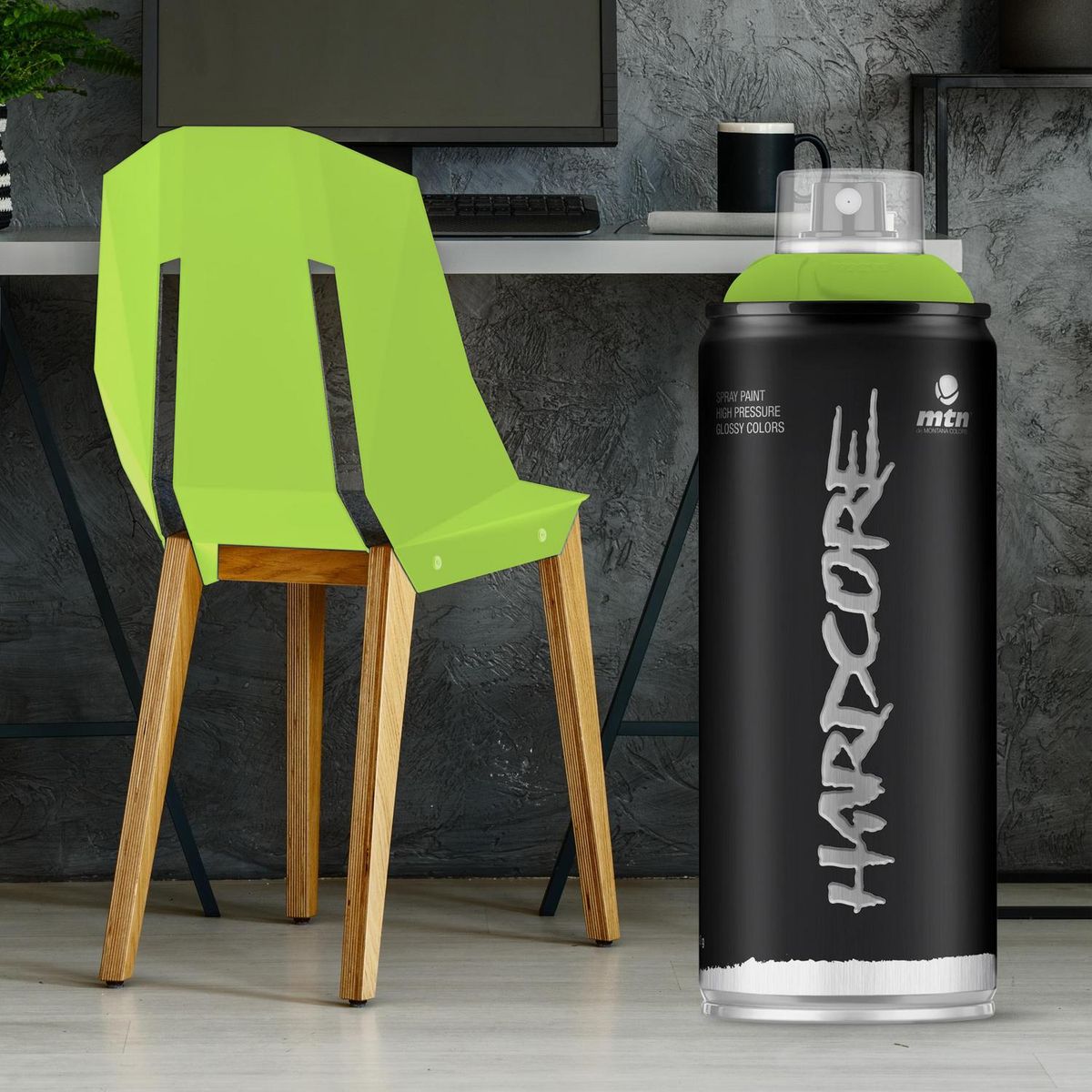 MONTANA COLORS - Pintura en Spray Brillante Verde Pistacho 400ml