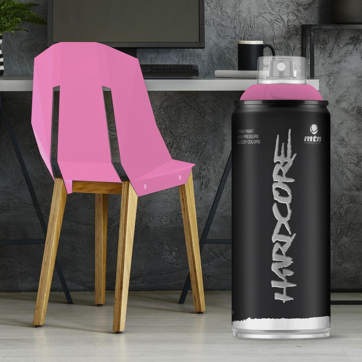 MONTANA COLORS - Pintura en Spray Brillante Rosa Amor 400ml