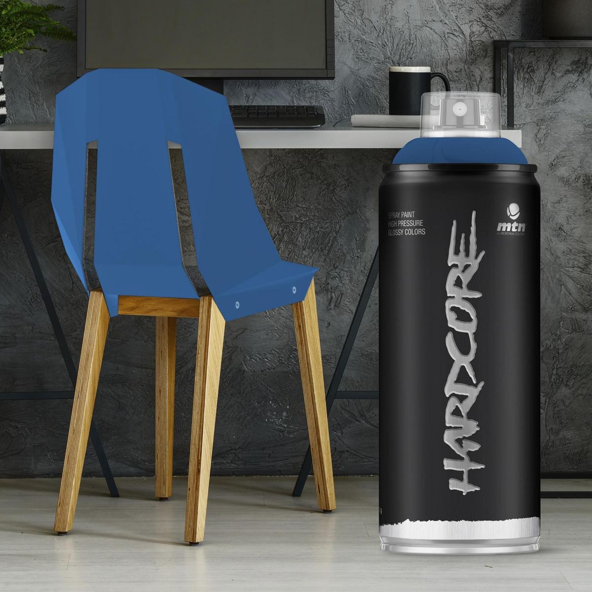 MONTANA COLORS - Pintura en Spray Brillante Azul Oscuro 400ml