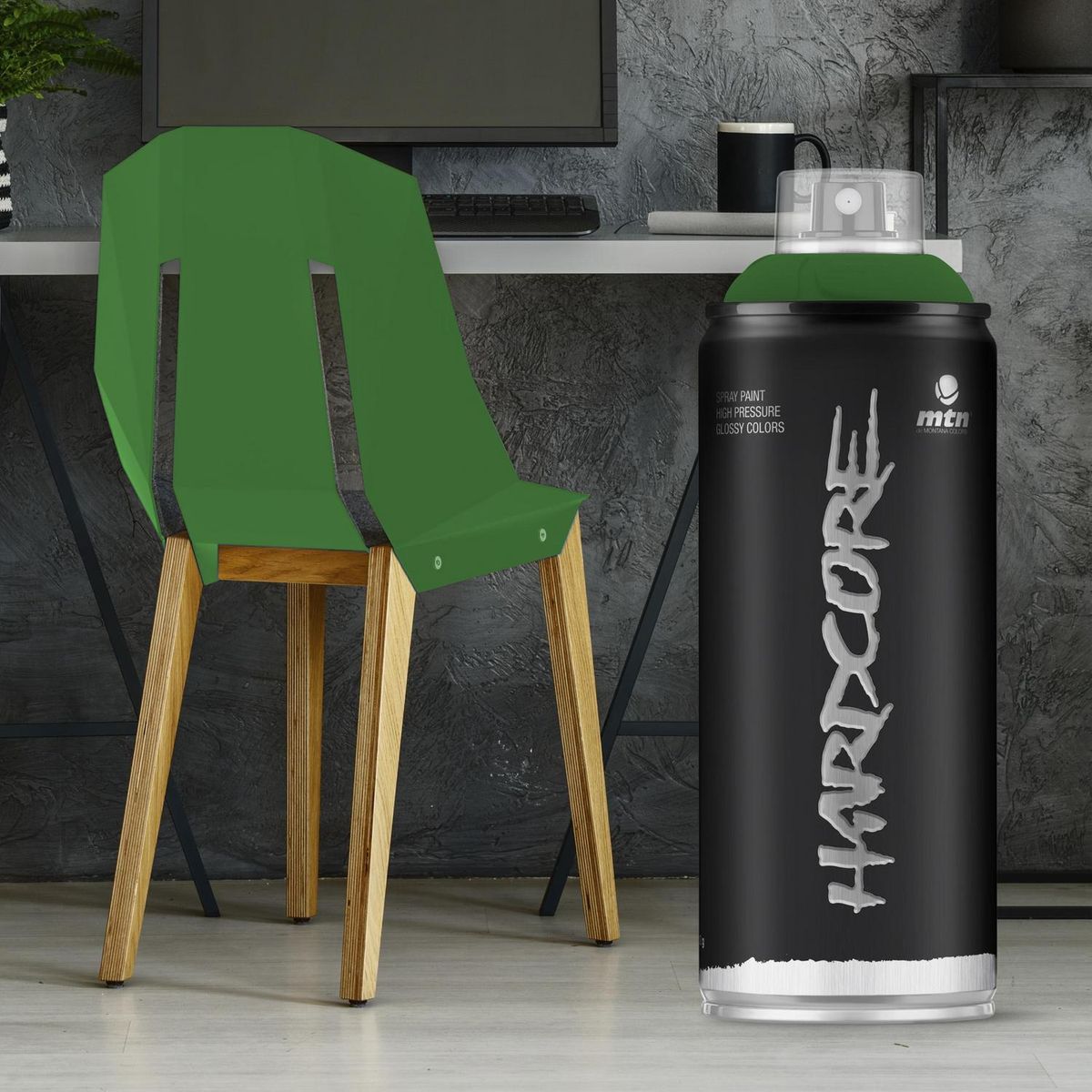 MONTANA COLORS - Pintura en Spray Brillante Verde Lutecia 400ml